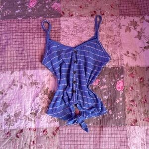 Blue and White Cami